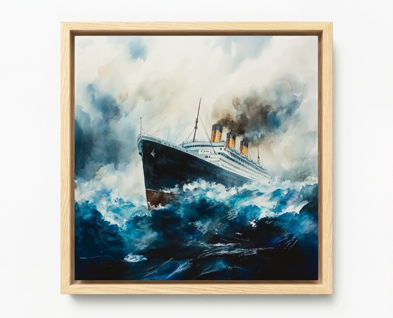 Obraz Rám Americký Box Voda Loď Liniovník Transatlantik Titanic 80x80