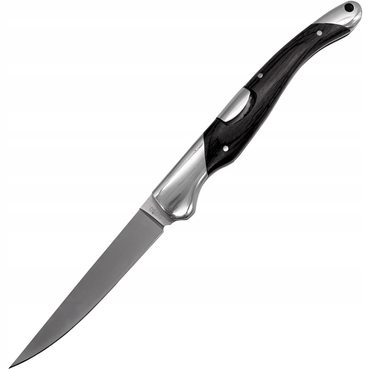 Składany nóż outdoorowy B030 Czarny/Srebrny KP-39431