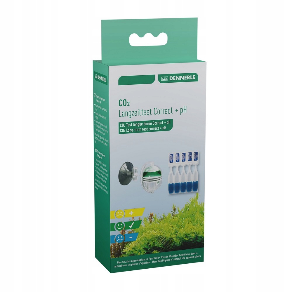 Levně Dlouhodobý Test CO2 Skleněný Indikátor, Kontrola Hladiny Plynu Ph