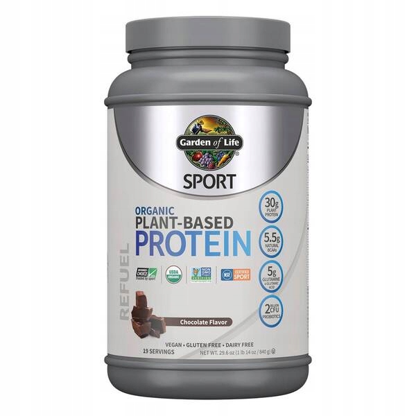 Garden of Life Sport Plant-Based Protein, čokoláda – 840 g