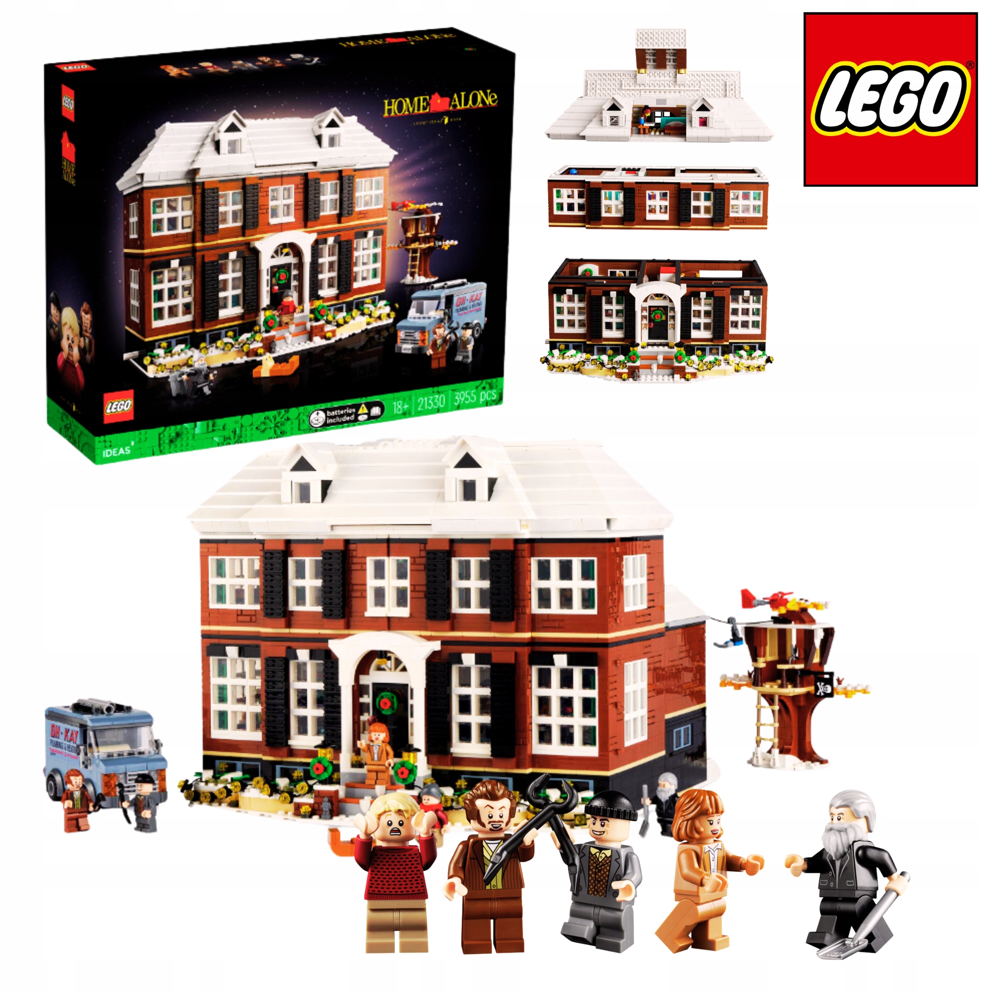 LEGO Ideas 21330 Home Alone Kevin Sam w Domu + Bonusy - Idealny Prezent