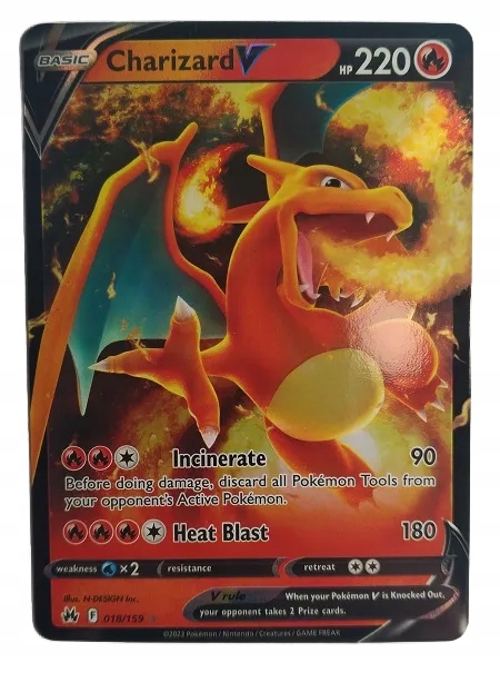 Karta Pokemon TCG Charizard V (018/159)
