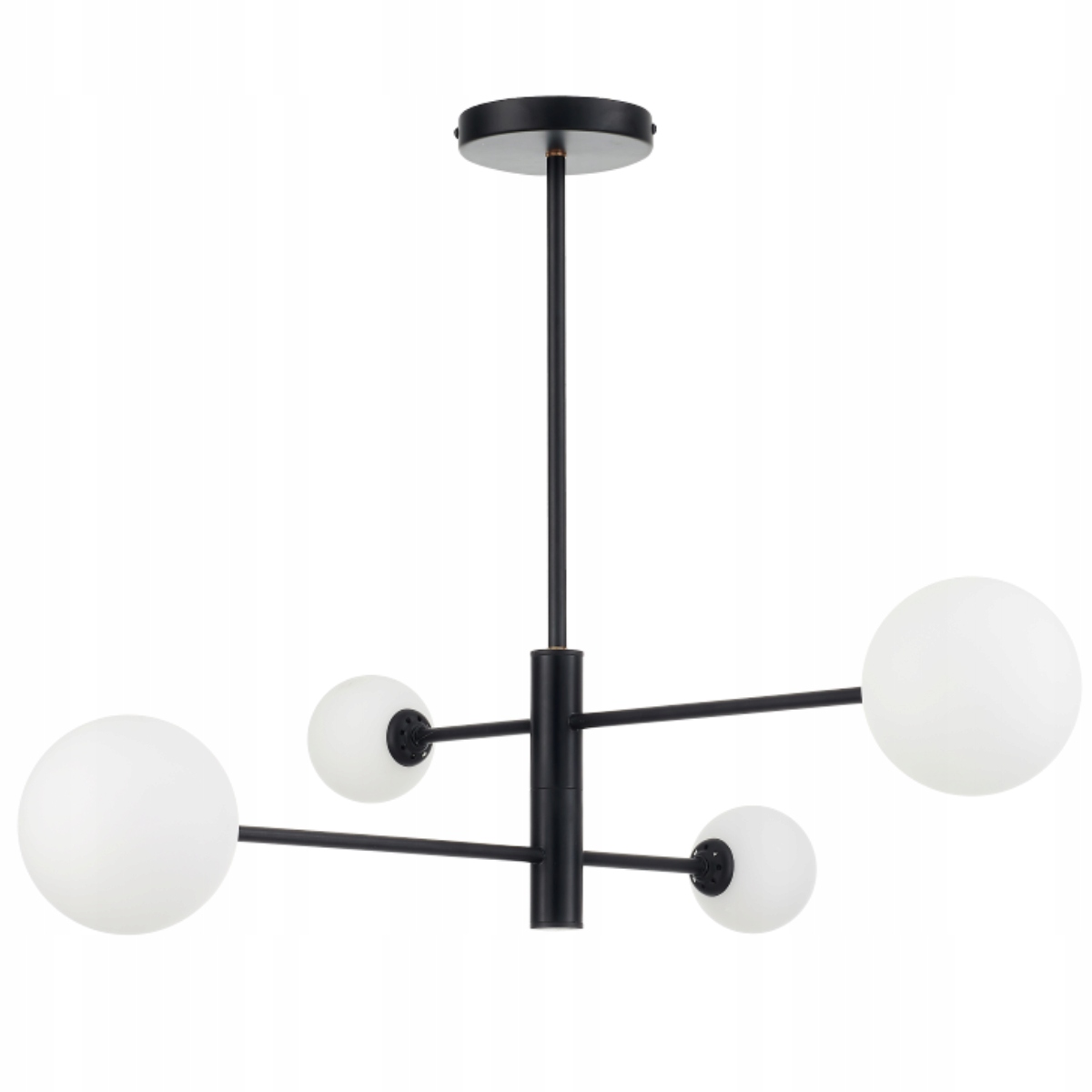 Závěsná lampa vertikální lustr černá bílá koule moderní Light Prestige