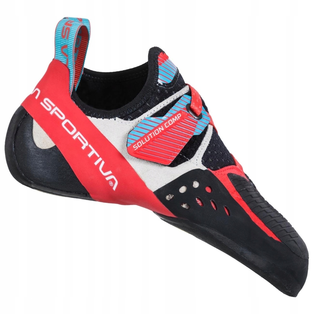 Dámské lezečky La Sportiva Solution Comp Women Hibiscus/Malibu Blue|37 Eu