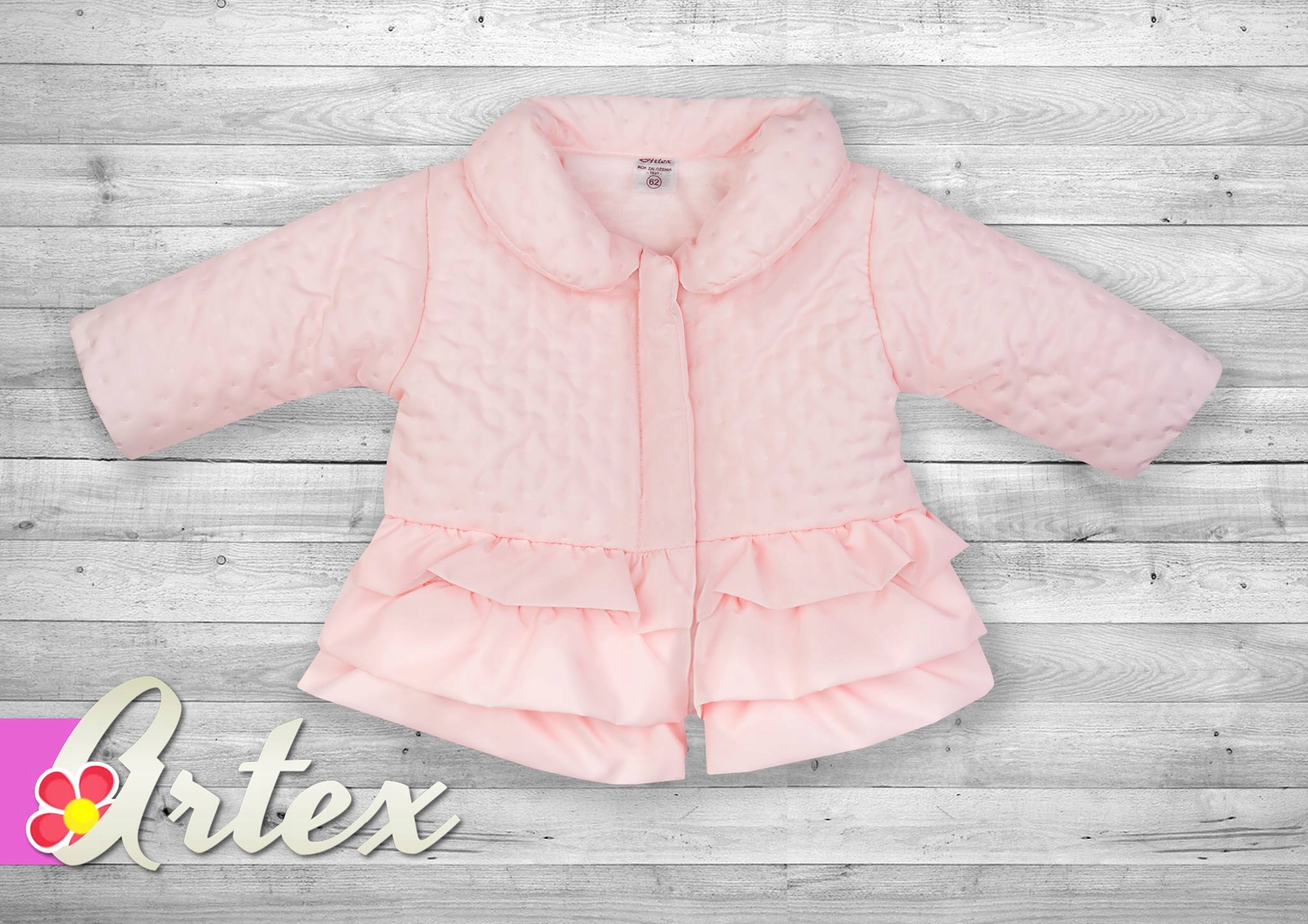 Kurtka dziewczęca ARTEX różowa - 80