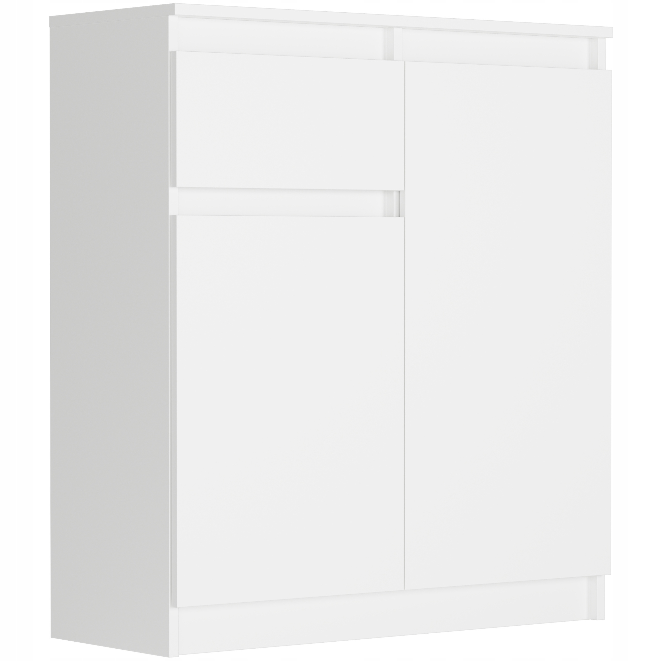Komoda 98CM Bílá Skříňka 1 Šuplík Výrobce Pl