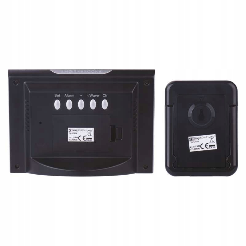 Stacja pogodowa bezprzewodowa czarna E3070 EMOS Kod producenta E3070