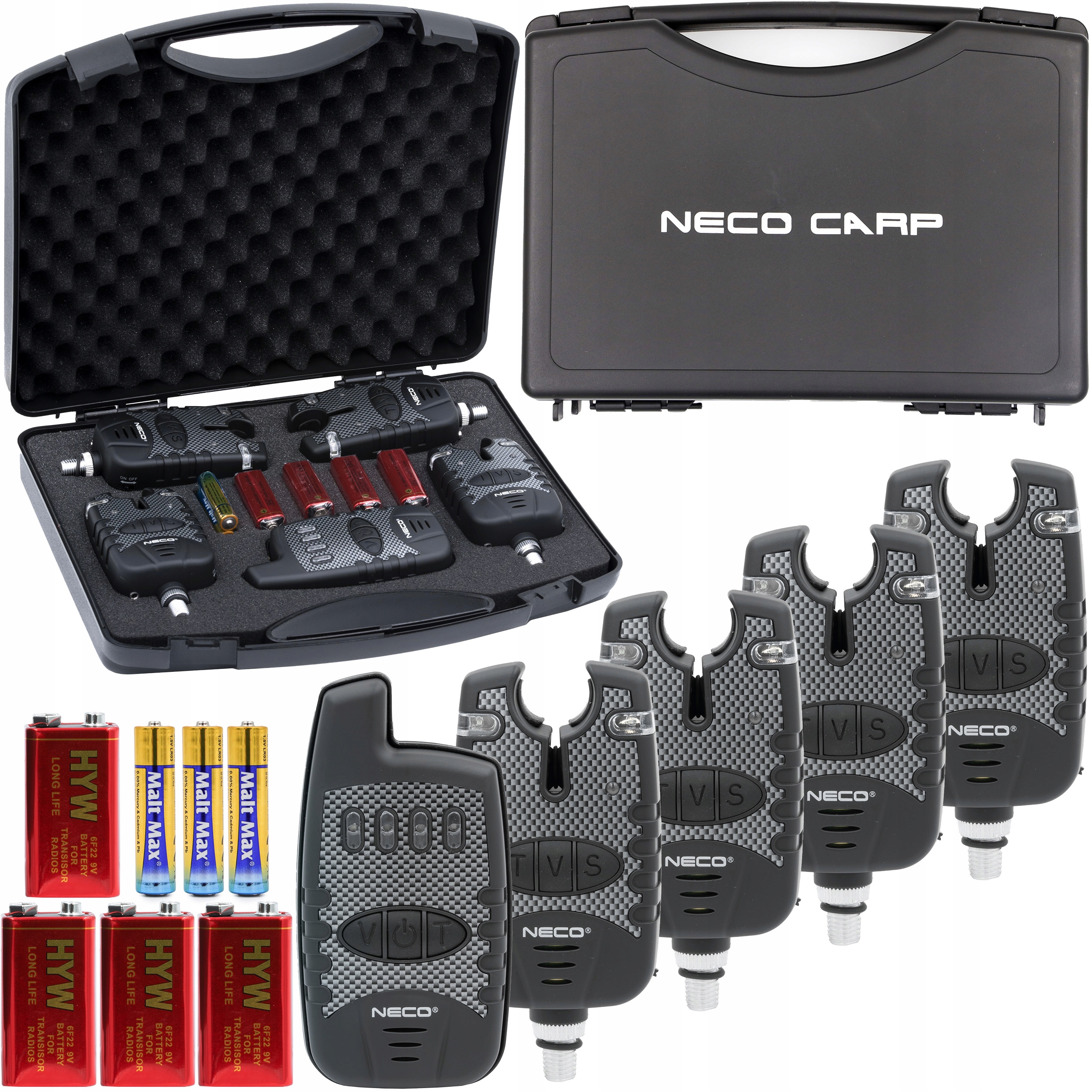 Zestaw Sygnalizatorów Brań Z Centralką 4+1 Neco