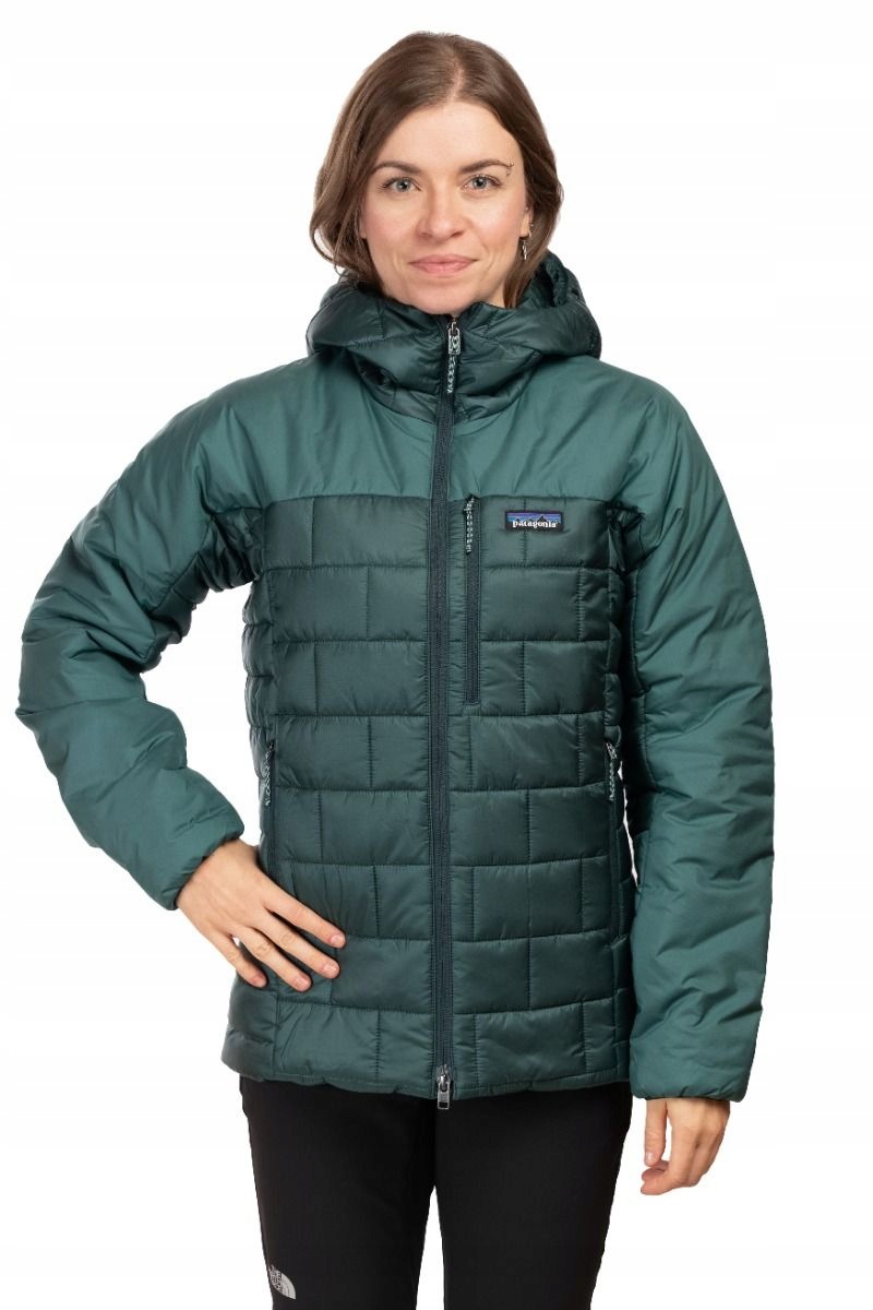 Kurtka zimowa damska Patagonia Hi-Loft Nano Puff Hoody Women zielona L