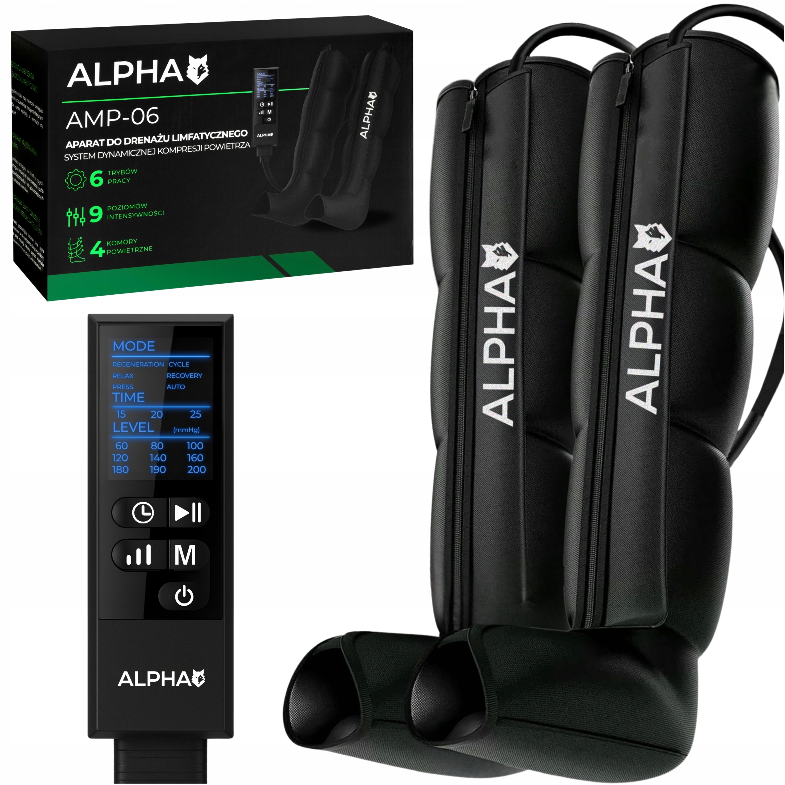 Drenaż Limfatyczny Urządzenie Uciskowe Masażer Do Nóg Alpha Presoterapia