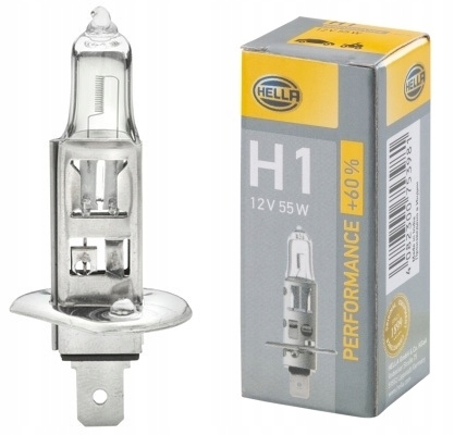 Hella Żarówka H1 12V 55W Performance 60% 1 Szt.