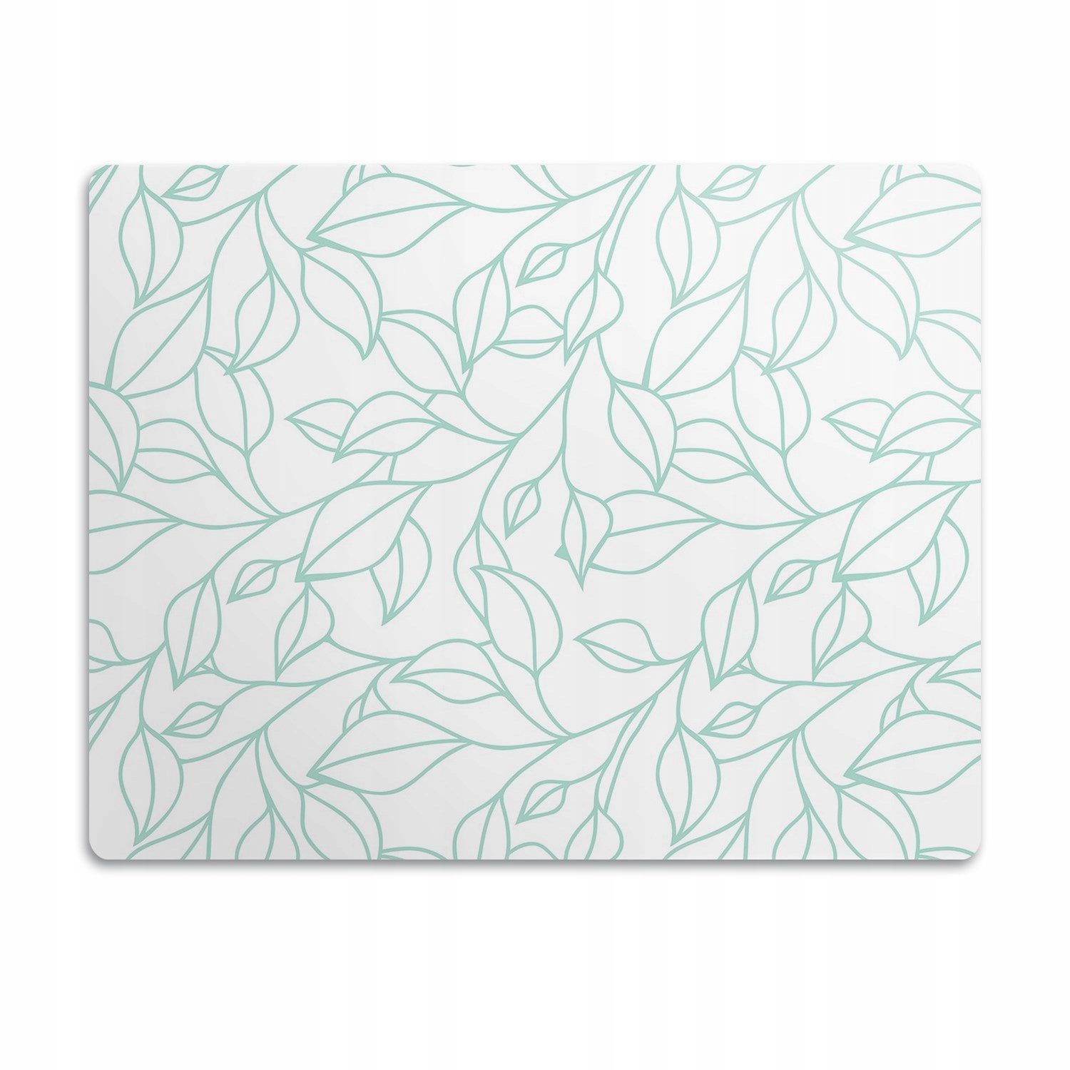 Levně Podložka pro kočky a psa pod misku Listy obrys 90x60 cm