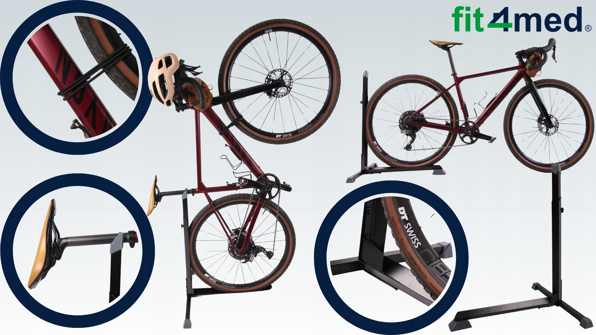 STOJAK PIONOWY Z REGULACJĄ WYSOKOŚCI UCHWYT ROWEROWY NA ROWER STABILNY Model STOJAK PIONOWY REGULOWANY