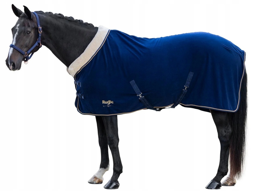 Deka Fleecová Rugbe Royal Tmavě-modrá Pro Koně VEL.145 Covalliero