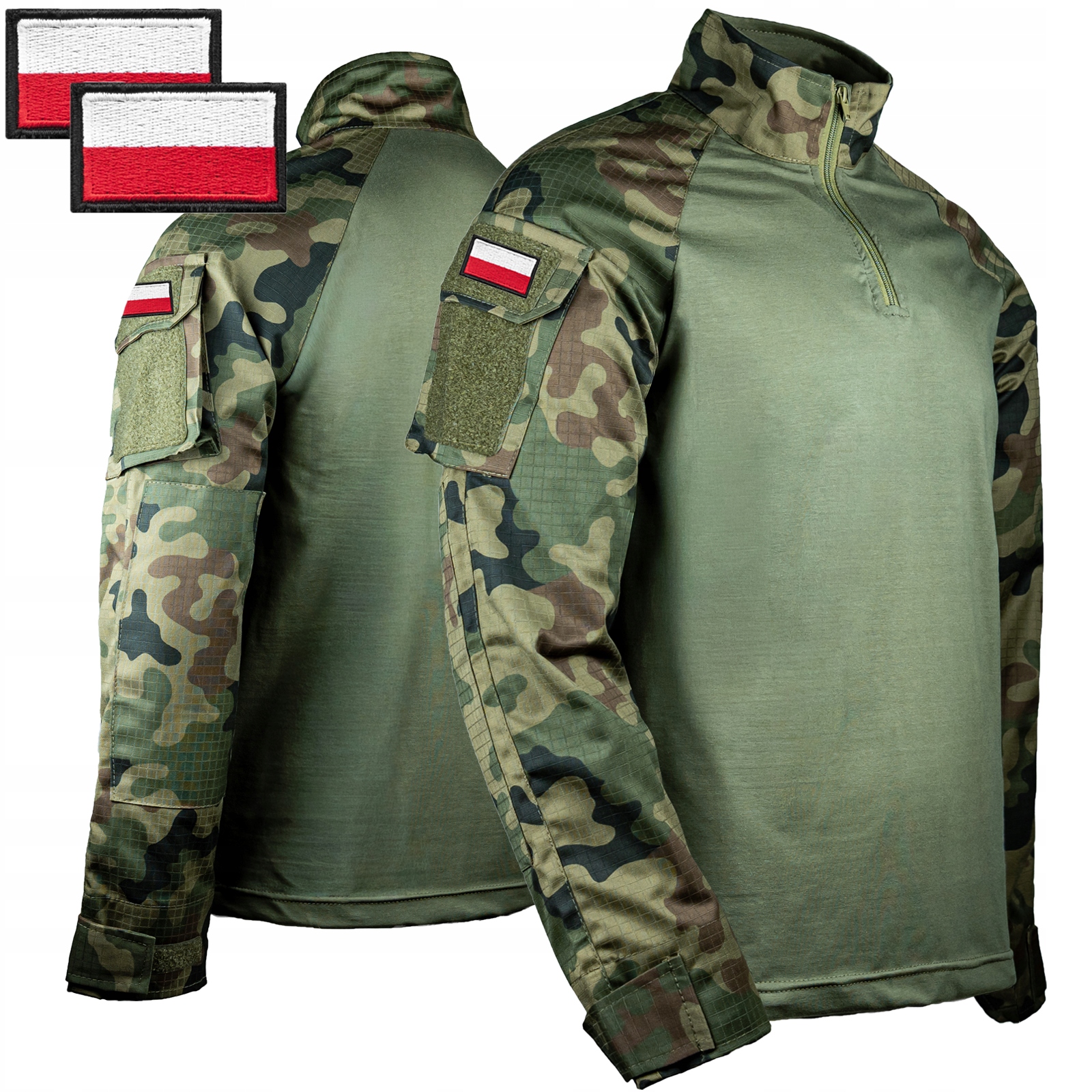 Combat Wojskowy shirt Bluza Taktyczna Grom Moro męska flagi roz. M