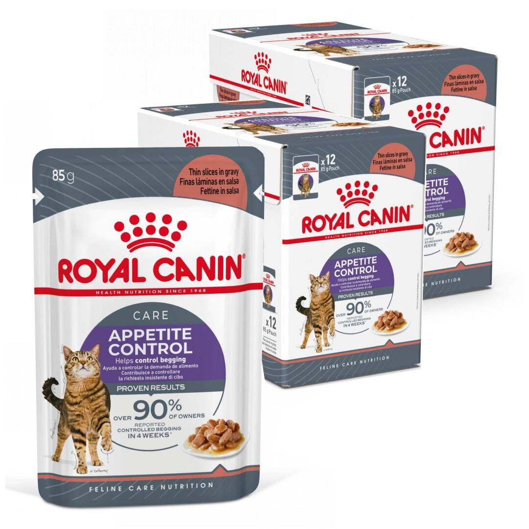 Levně Royal Canin Appetite Control V omáčce 24x85g Krmivo Pro Kočky Kontrola chuti k jídlu