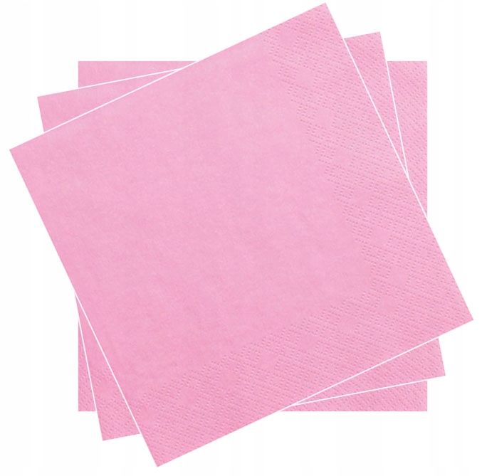 

Serwetki Trzywarstwowe Różowe Ślub 33x33cm 20szt.