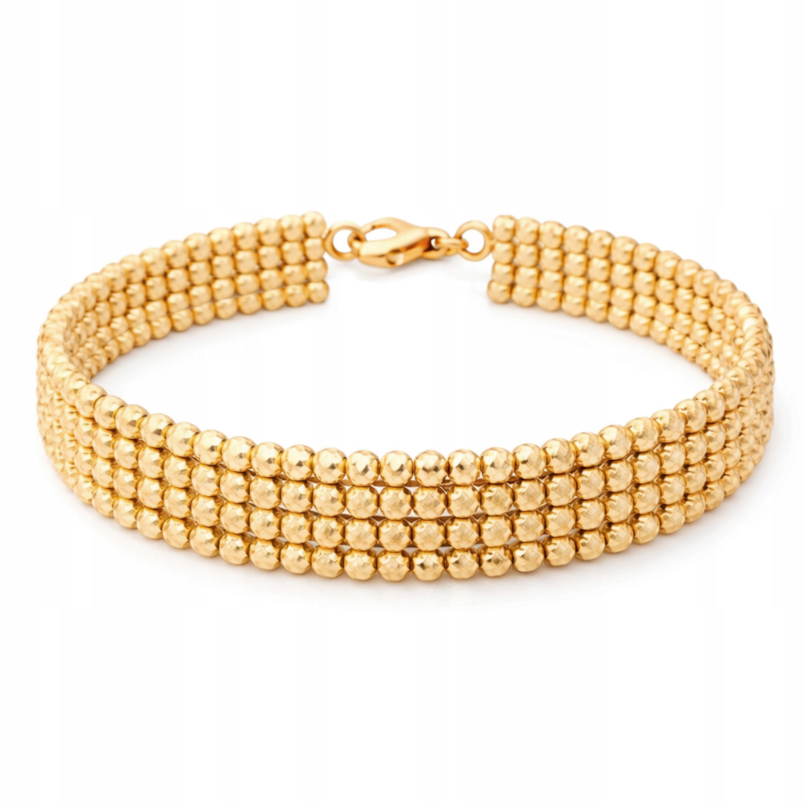 Zlatý náramek 585 s diamantovými kuličkami 11.02 g jako dárek