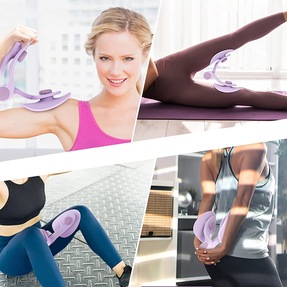 Motylek Do Ćwiczeń Ud i Pośladków Mięśni Fioletowy Kolor dominujący róże i fiolety