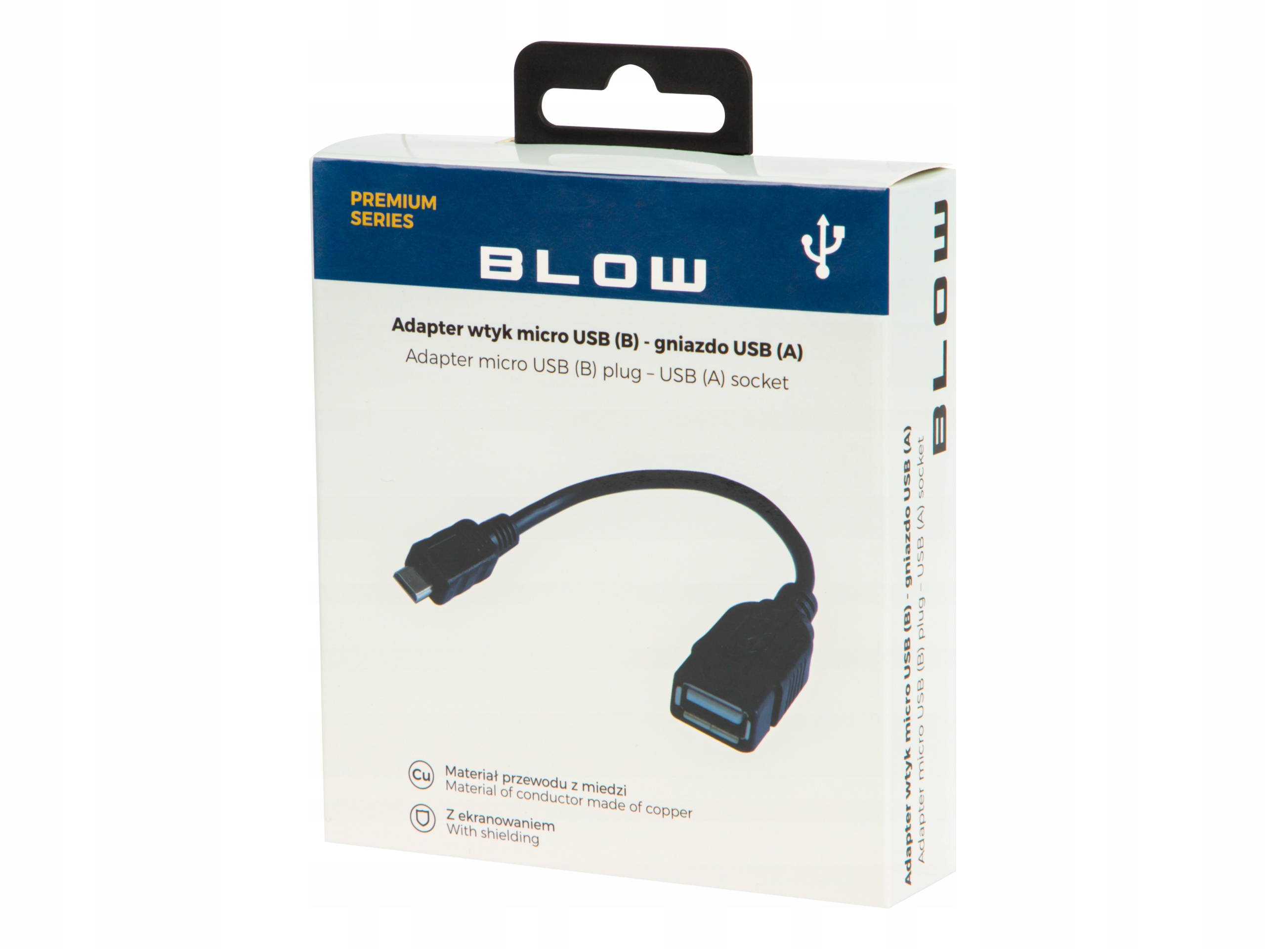 ADAPTER micro USB na USB A PRZEJŚCIÓWKA kabel OTG EAN (GTIN) 5900804056799