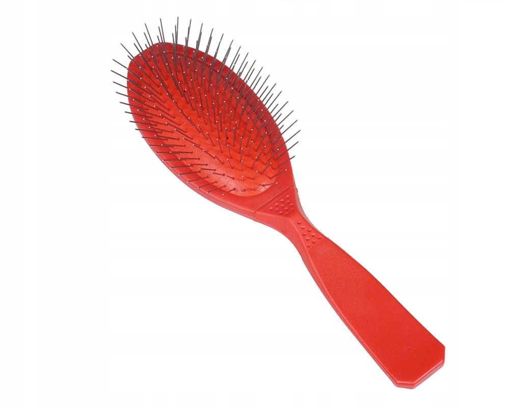 Levně Kartáč Pin Brush velký (M) červený, měkký Madan's