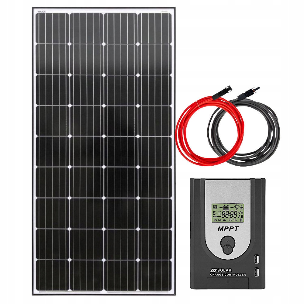 Fotovoltaický Set 200W Solární Mppt Monokrystalický Na Karavan