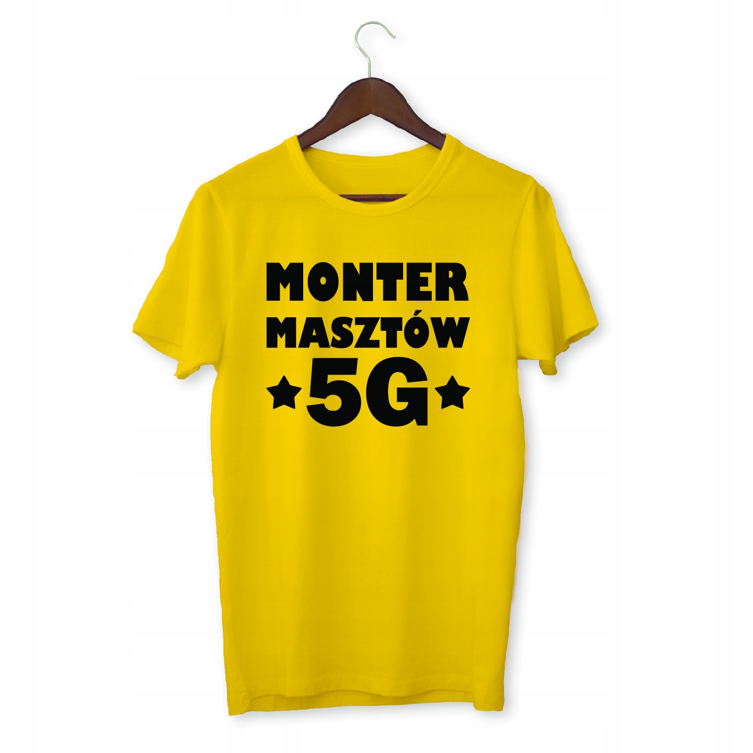 

Męska Koszulka Z 5G Monter Masztów Promieniowanie