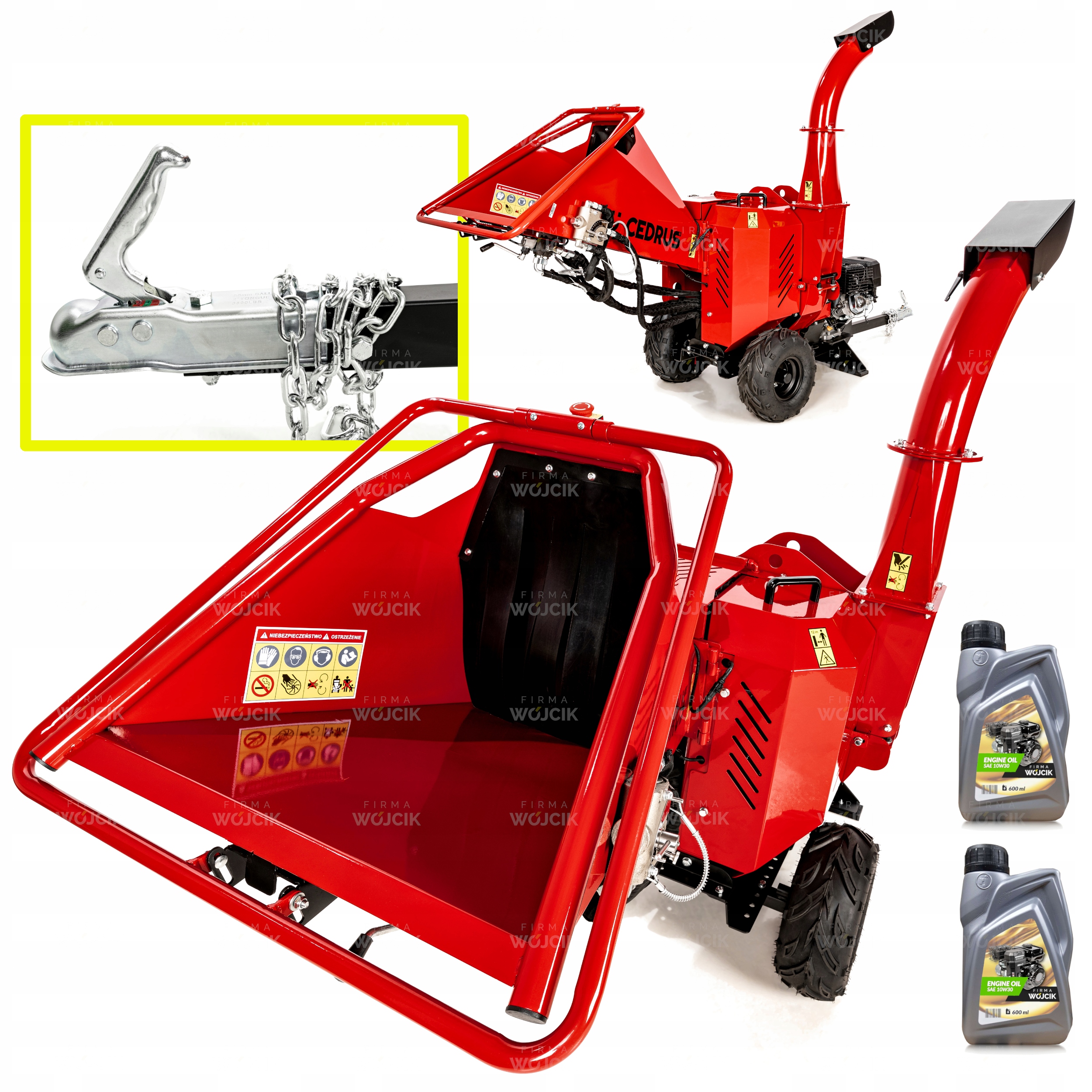 Rozdrabniacz spalinowy Rębak do 12cm Cedrus RB05PRO-HE elektryczny Rozruch