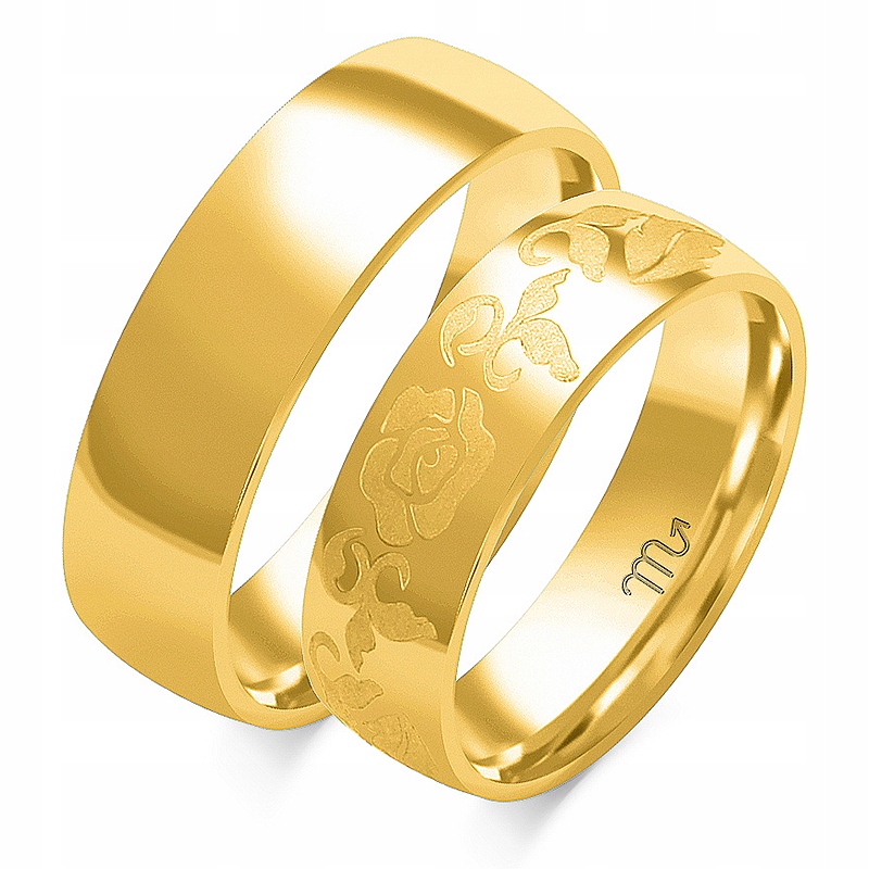 ZŁOTE OBRĄCZKI ŚLUBNE PRÓBA 585 KLASYCZNE M.JOPEK