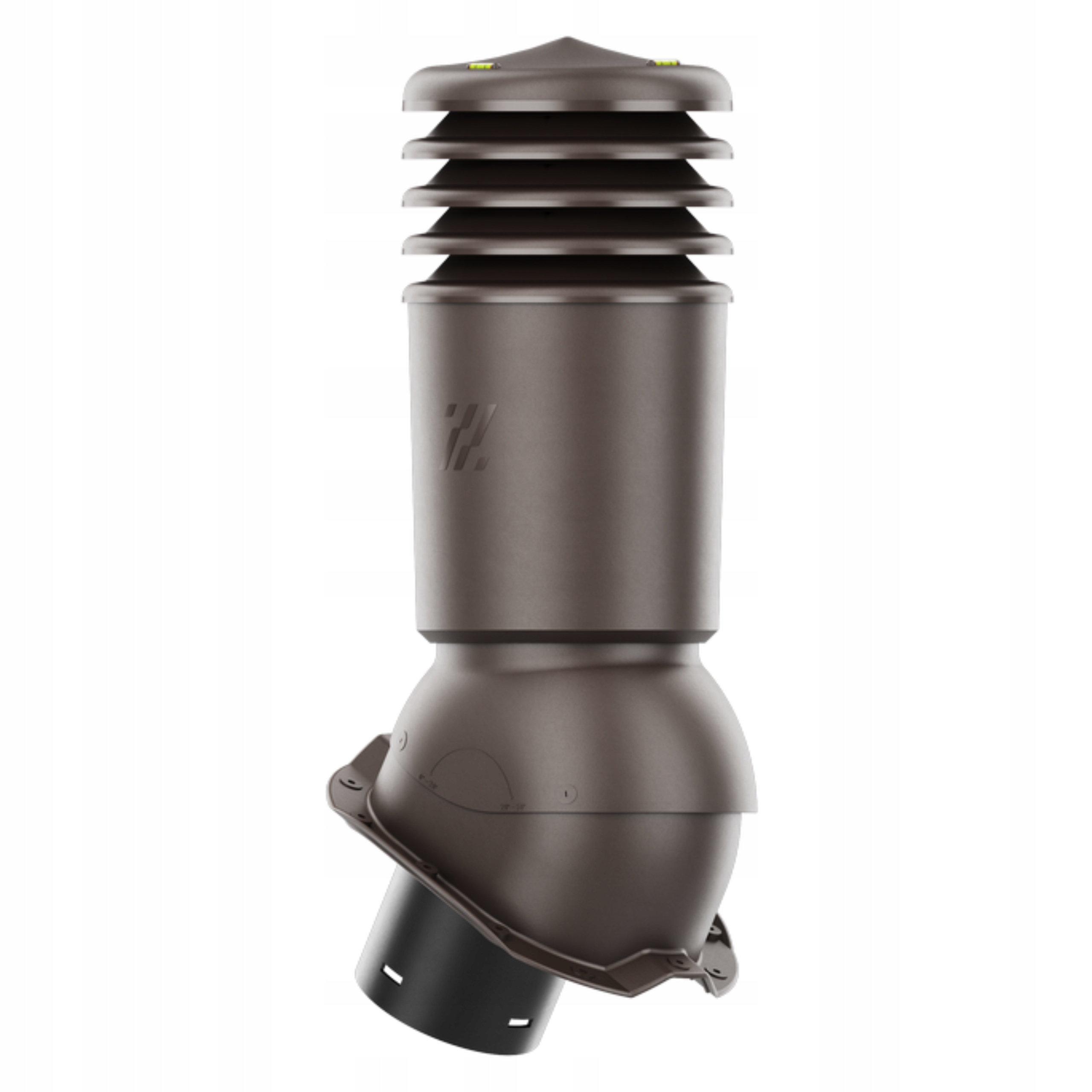 větrací komín Izolovaný HiVent fi150 Trapez T18 Tmavě Hnědý