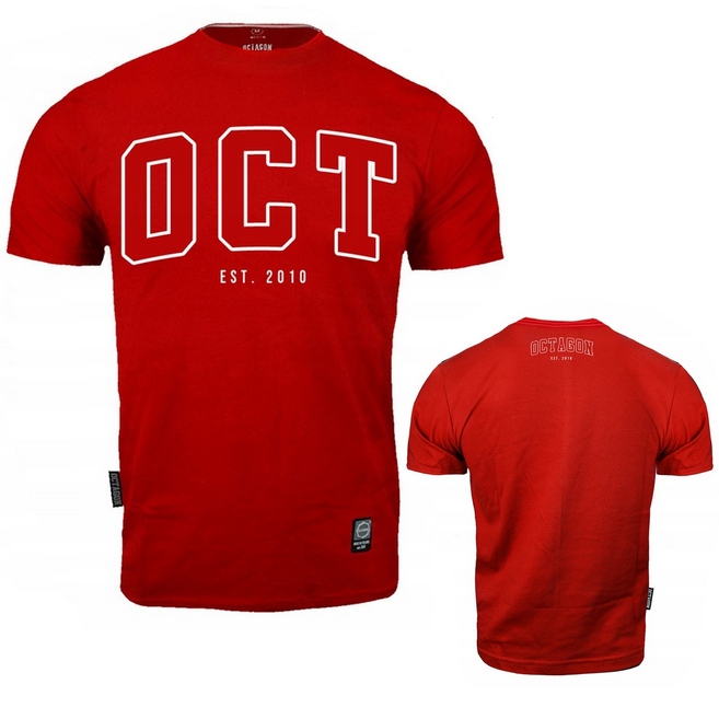 

T-shirt Octagon Oct est. 2010 red r. S