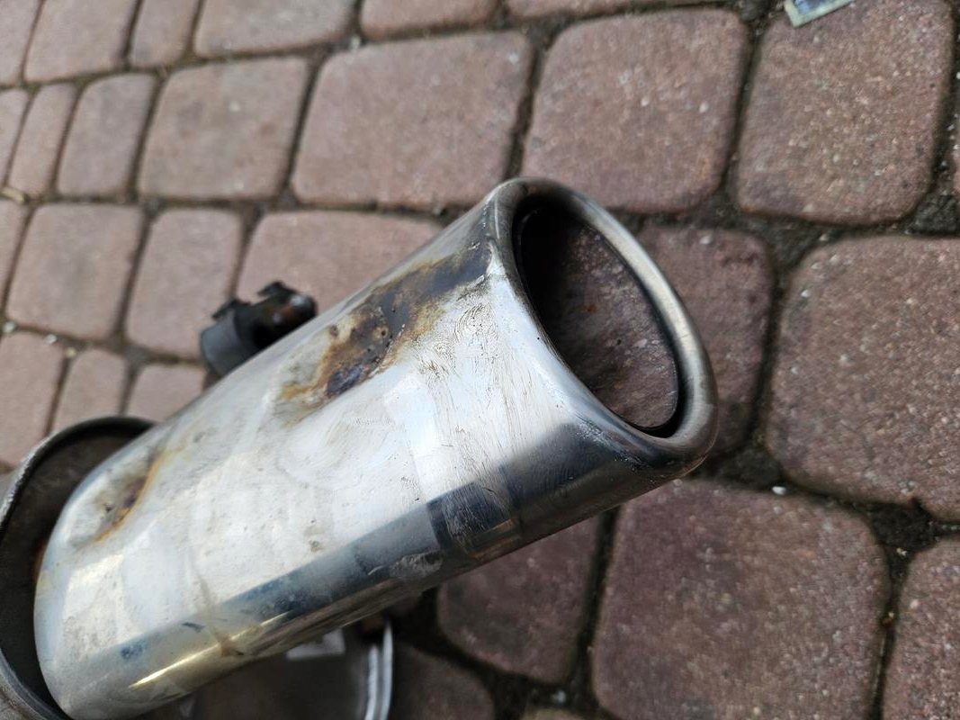 exhaust pipe silencer pipe chrom 1.4 Opel Corsa E 13263395