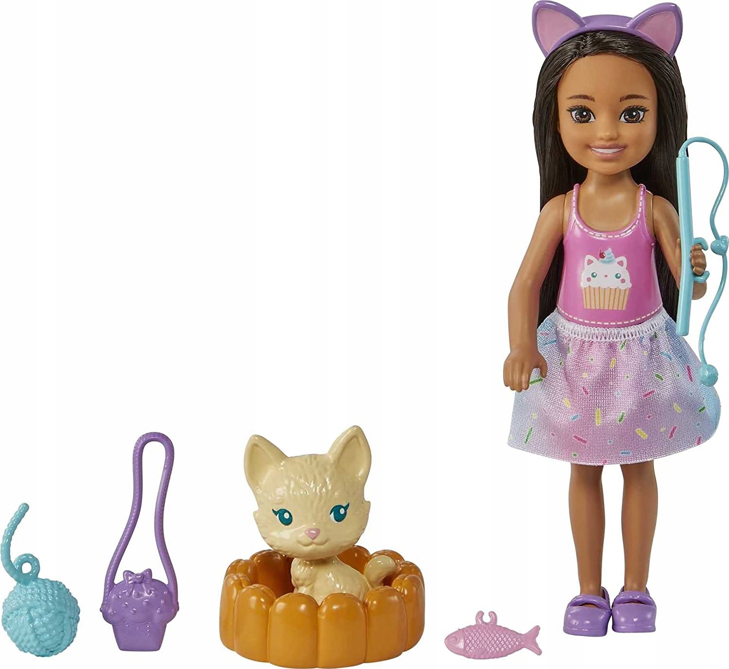 

Barbie Chelsea Lalka Zwierzątko Kotek HGT09