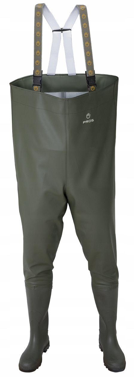 Spodniobuty Wędkarskie wodery zielone oliwkowe Mocne SB01 Pros r43