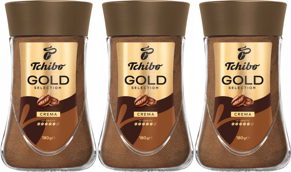Kawa rozpuszczalna Tchibo Gold Crema 180g x3