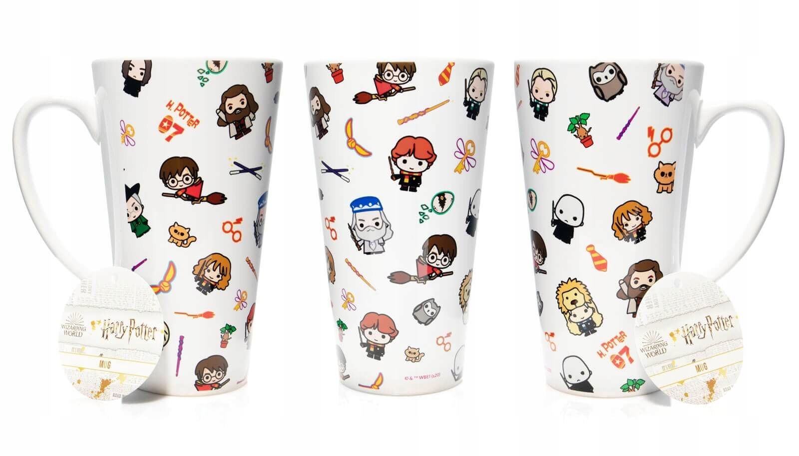 Kubek latte Harry Potter Postacie 450 ml markowy Marka inna