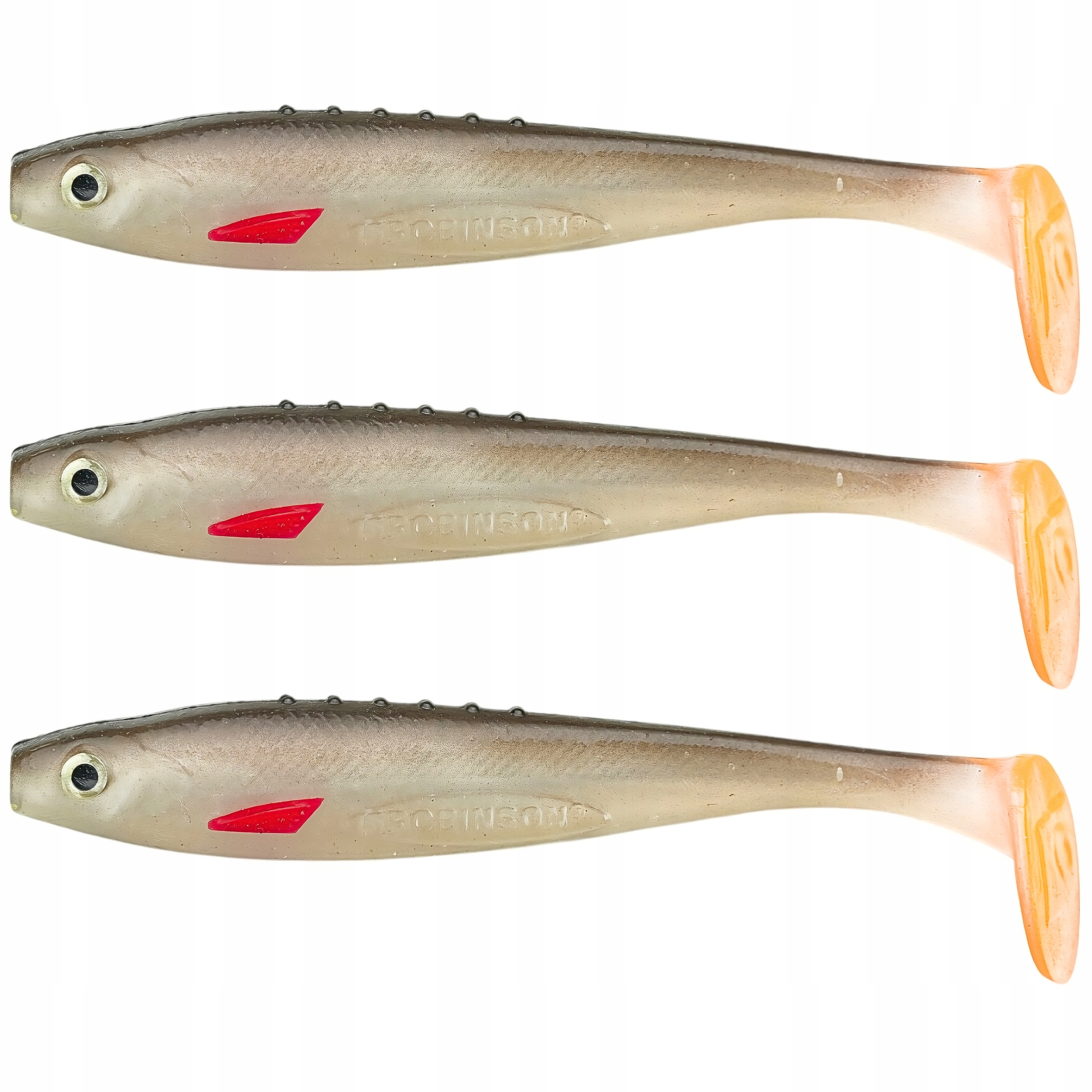 Guma Przynęta Longinus Roach Pro 12cm Kopyto na Szczupaka Zestaw 3szt