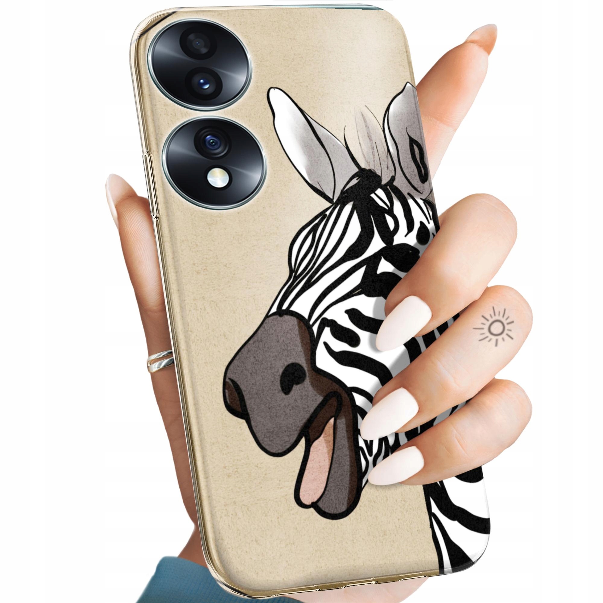 Etui Do Honor 70 Zebra Zeberka Paski Obudowa Pokrowiec Case