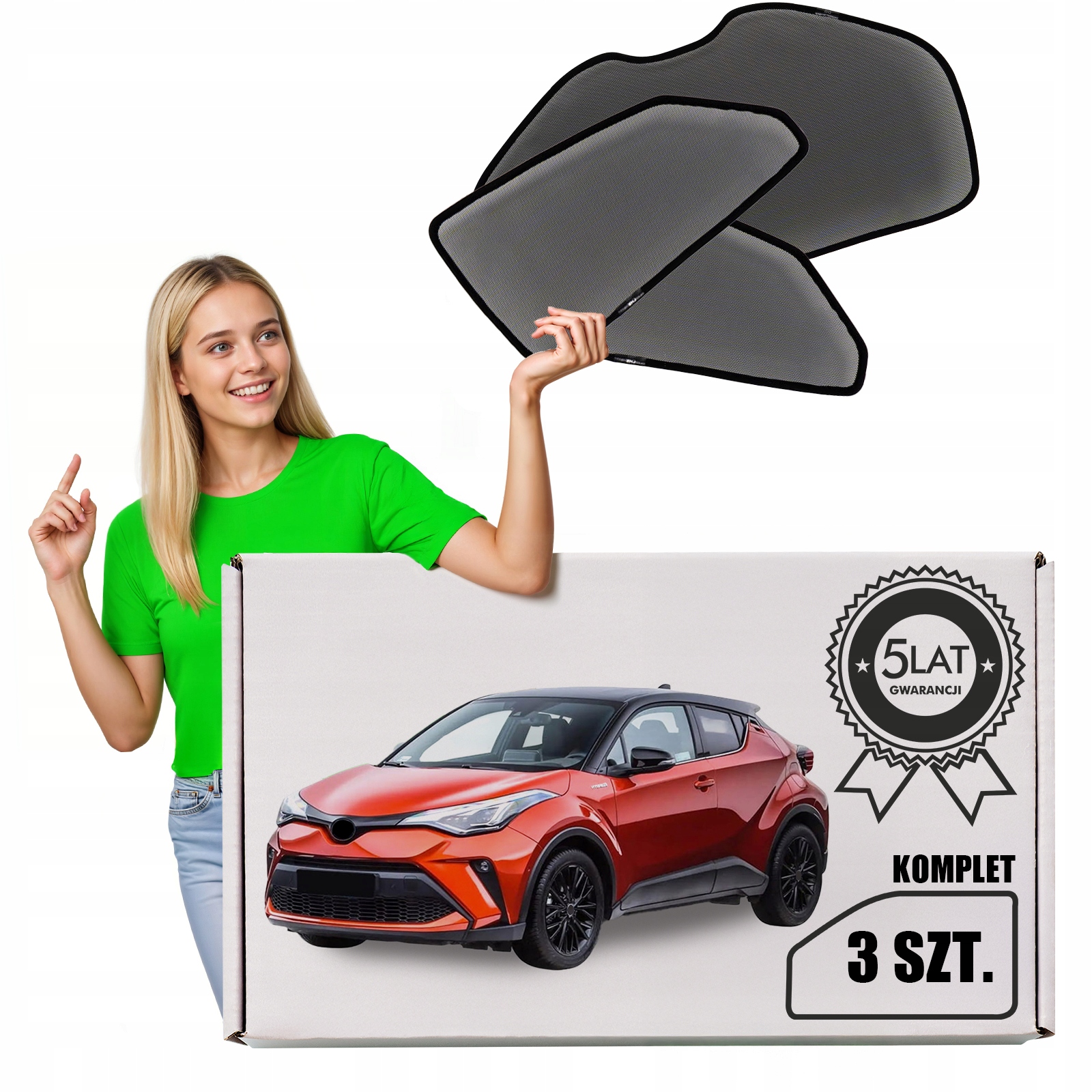 TOYOTA C-HR 2016+ ZASŁONKI PRZECIWSŁONECZNE