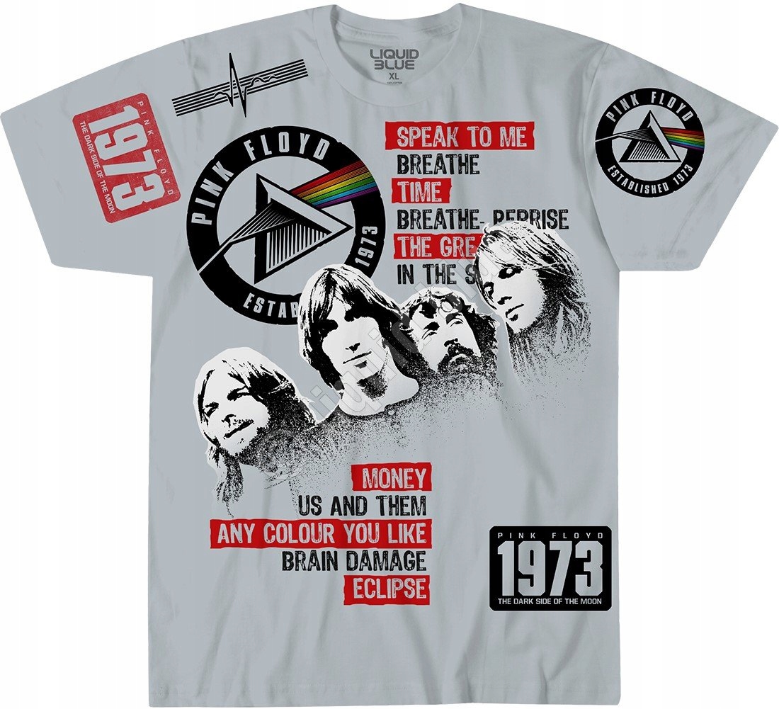 Pink Floyd Dark Side 1973 Liquid Blue S