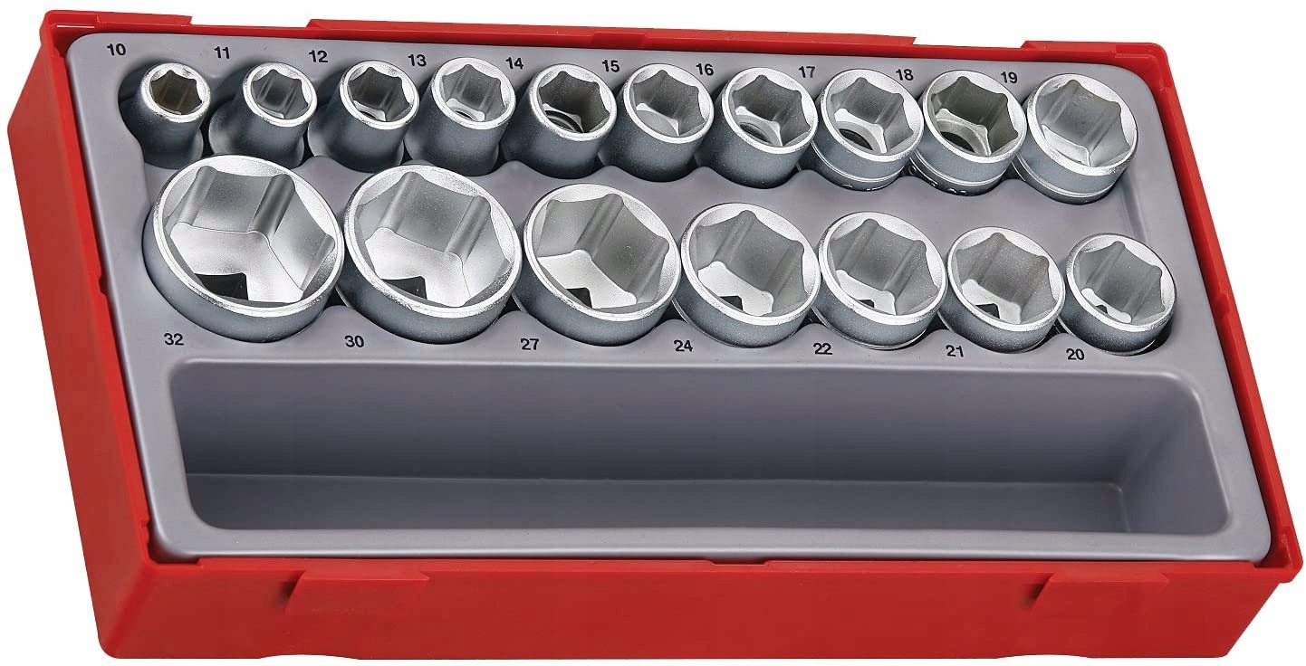 Zestaw 17 nasadek 1/2" TENGTOOLS TT1217-6