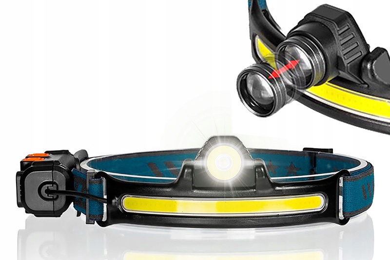 LAMPKA LED TURYSTYCZNA + LATARKA CZOŁOWA NA GŁOWĘ CZOŁÓWKA LAMPKA LED ZOOM Model LAMPKA RETRO