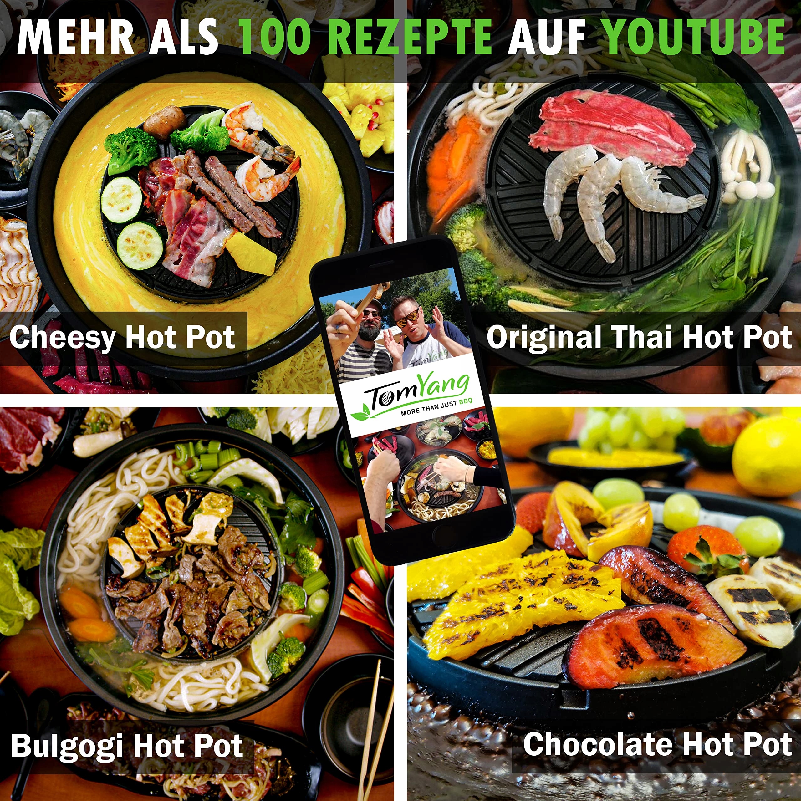 TOMYANG Profesjonalny Zestaw Hot Pot z Naczyniami i Sosem BBQ — miniatura 4