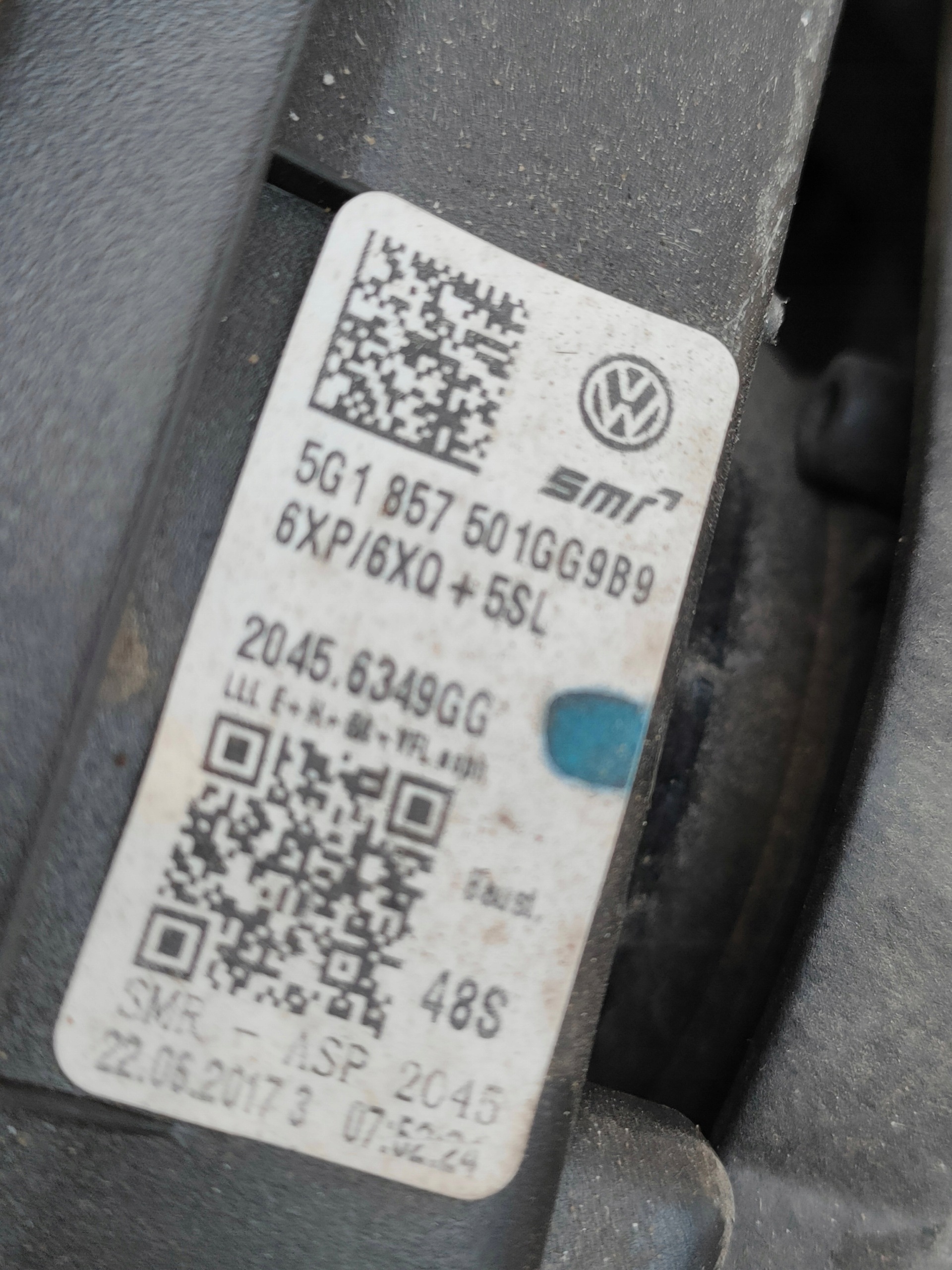 Volkswagen OE 5G1857501GG mirror golf VII left vw