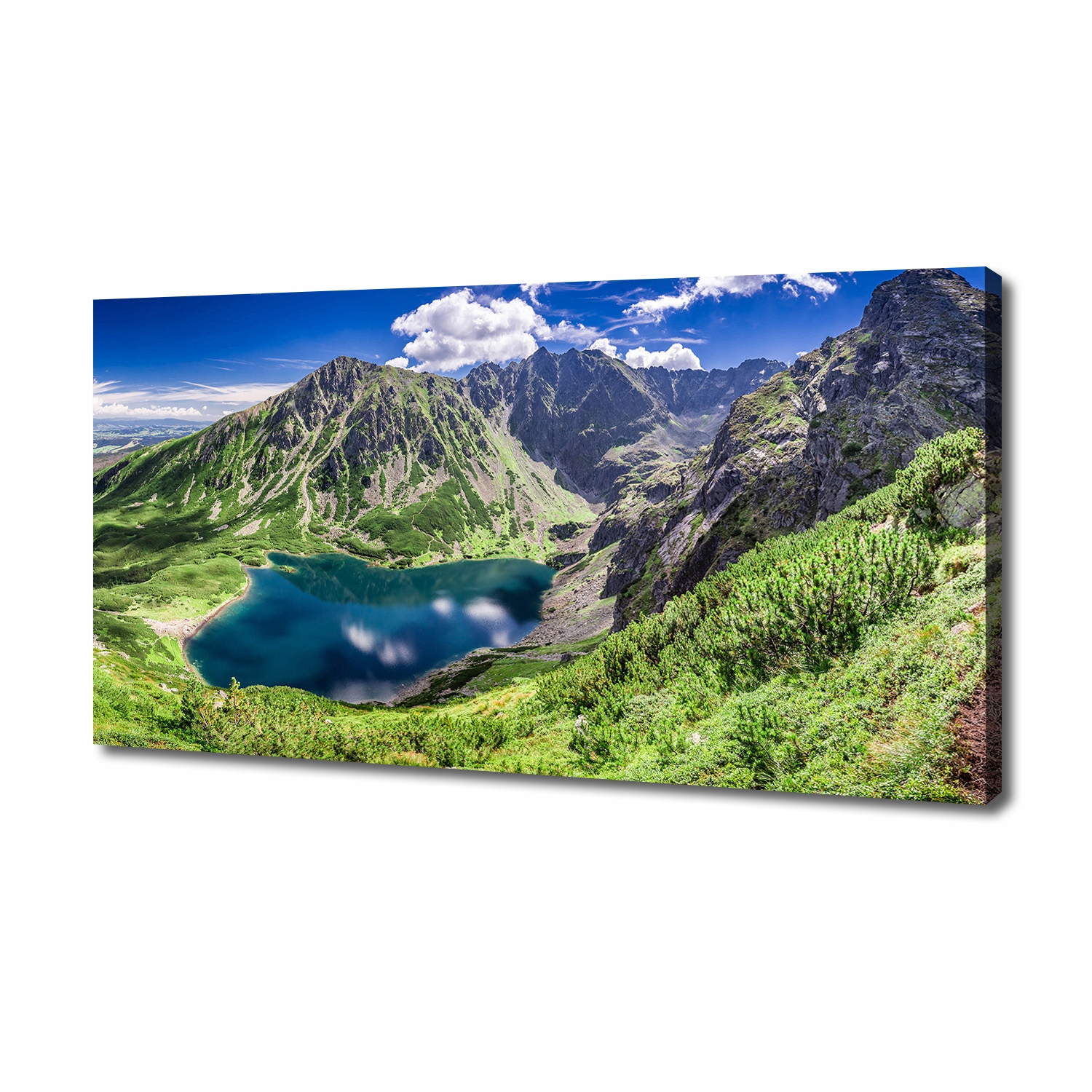 

Foto obraz na płótnie Czarny staw Tatry 140x70 cm