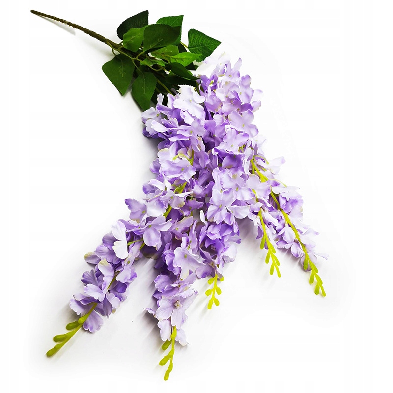 

Glicynia Wisteria zwis gałązka 4 kwiaty girlanda