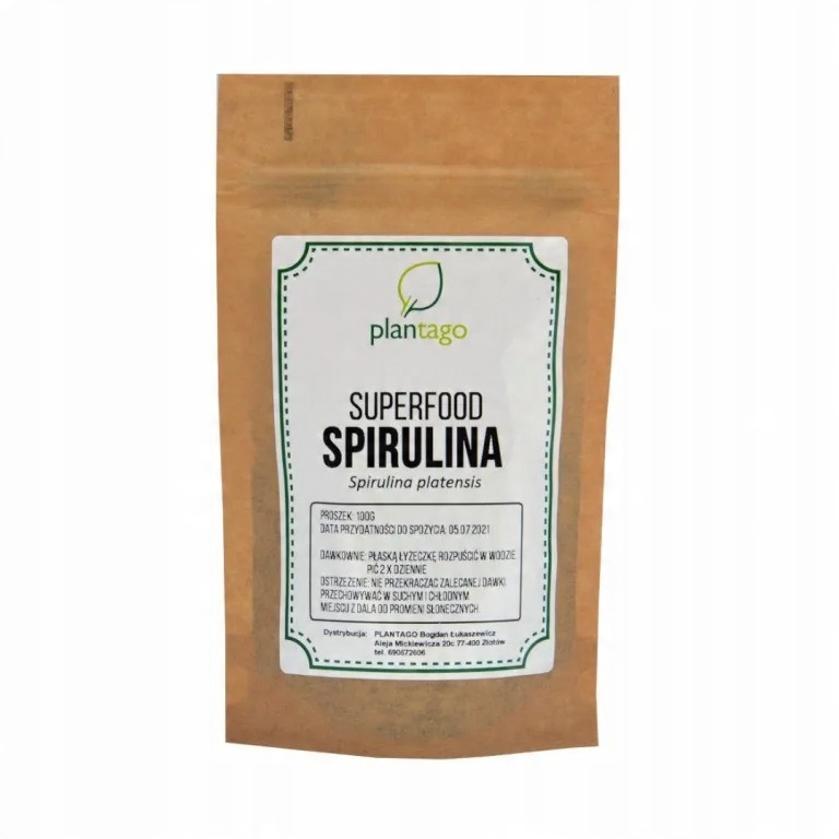

Spirulina mielona 100g