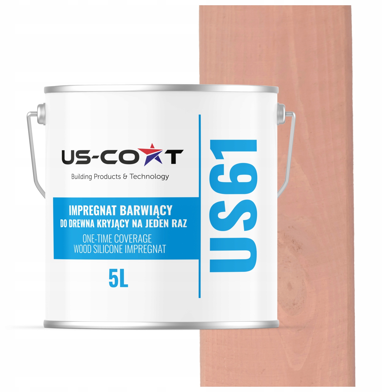 Impregnácia Na Drevo Extra Farba S Voskom Chron Farby Naraz Lososová 5 L