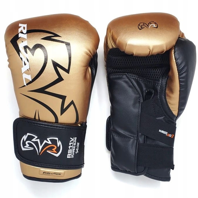 Rękawice bokserskie RIVAL RS11V (gold) [Waga: 14 oz] Model RS11V