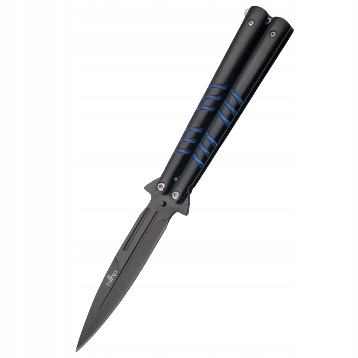 Nóż motylkowy Third Decor Habitat Balisong Black/Blue (16070A)